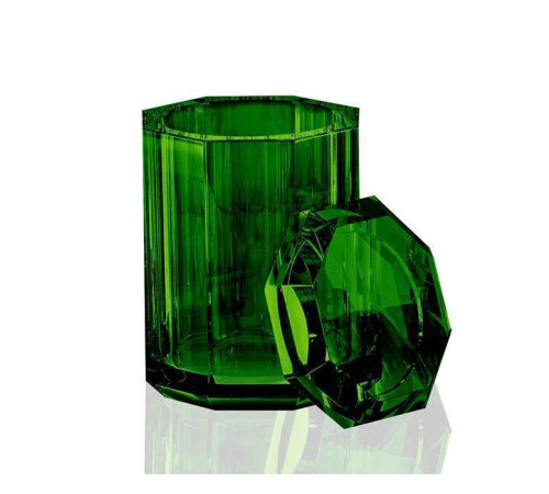 Баночка универсальная Decor Walther Kristall BMD 9x9x14 см хрусталь зеленый 0931496