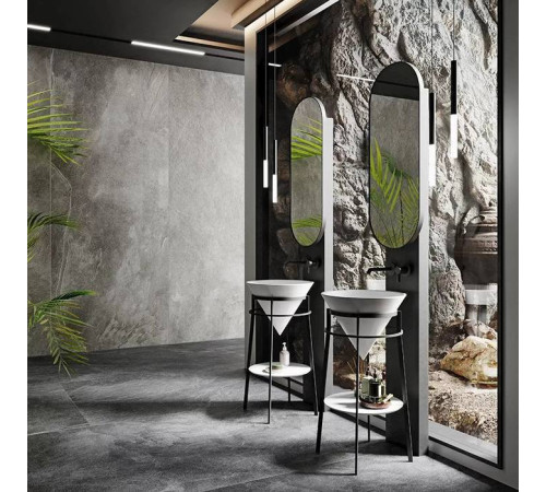 Раковина Kerama Marazzi Cono 44.5х44.5х35 см встраиваемая сверху белый глянцевый CO.wbi.44