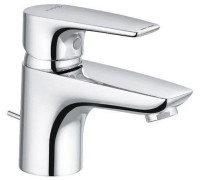 Смеситель для раковины Kludi PureSolid 60 мм со сливным гарнитуром 7 л/мин 343850575
