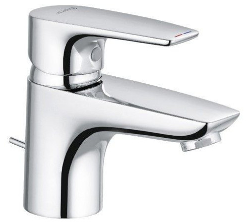 Смеситель для раковины Kludi PureSolid 60 мм со сливным гарнитуром 7 л/мин 343850575