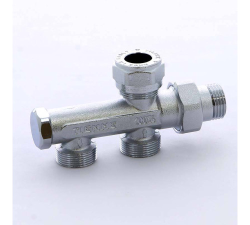 Узел радиаторный Tiemme 1/2 - M24x19 для двухтрубных систем разводка в пол 3370002