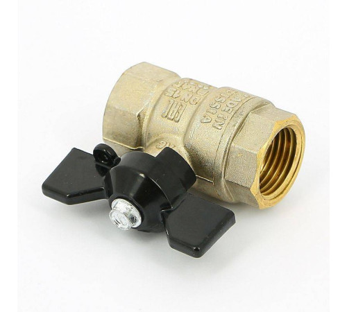 Кран шаровой LD Pride 47.300.15 полнопроходной 1/2 ВР/ВР бабочка 47.300.15