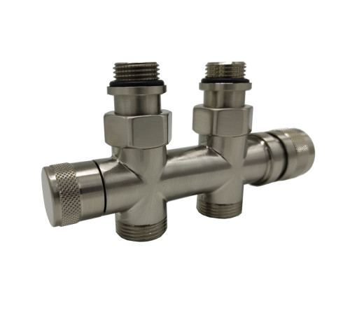 Узел нижнего подключения SR Rubinetterie Tondera прямой 1/2x3/4 Никель матовый 0682-1500NSE0