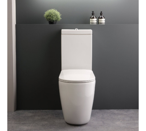 Унитаз-моноблок Kerasan Nolita с сиденьем и креплением WB5N белый глянцевый 531701