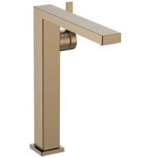 Смеситель для раковины hansgrohe Tecturis E 243 мм CoolStart PushOpen бронза 73070140