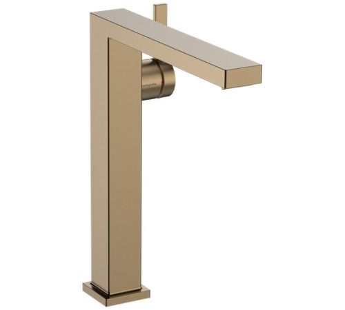 Смеситель для раковины hansgrohe Tecturis E 243 мм CoolStart PushOpen бронза 73070140