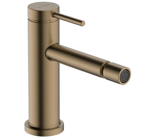 Смеситель для биде Hansgrohe Tecturis S со сливным гарнитуром шлифованная бронза 73201140