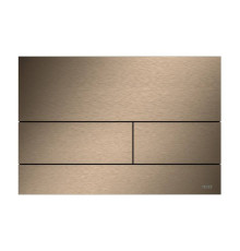 Панель смыва для унитаза TECE TECEsquare II металлическая PVD Brushed Red Gold 9240848
