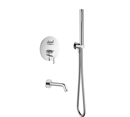 Набор для ванны Aquanet с изливом и смесителем хром AQM8406CR