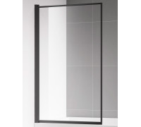 Шторка на ванну Aquanet Delta 800x1400 мм стекло 6 мм профиль черный матовый AQM2859-L