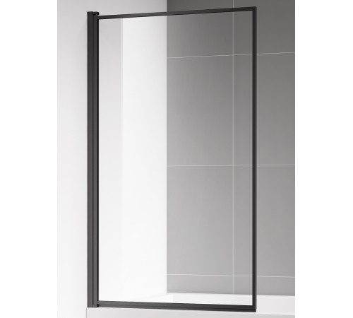 Шторка на ванну Aquanet Delta 800x1400 мм стекло 6 мм профиль черный матовый AQM2859-L