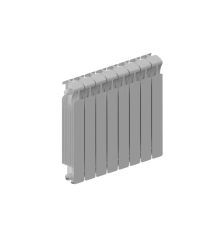 Радиатор биметаллический RIFAR MONOLIT VENTIL 500 9 секций нижнее подключение MN-500-09-VR RAL 9016