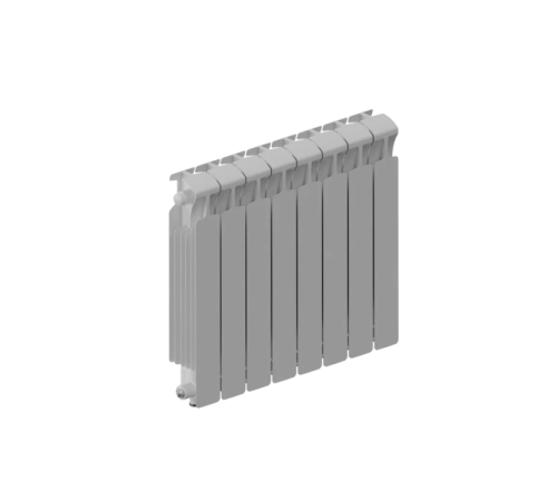 Радиатор биметаллический RIFAR MONOLIT VENTIL 500 9 секций нижнее подключение MN-500-09-VR RAL 9016