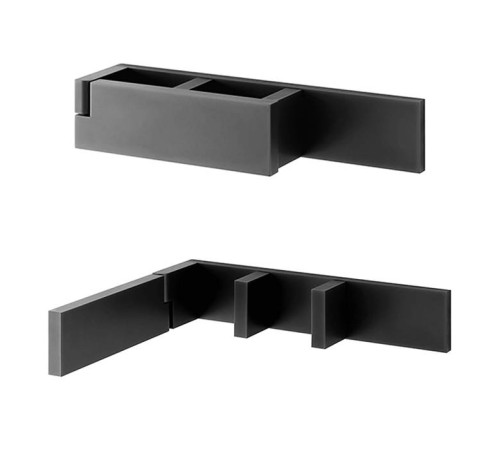 Смеситель для раковины встраиваемый Fantini AK/25 наружная часть Matt Gun Metal PVD 48 P5 T113B