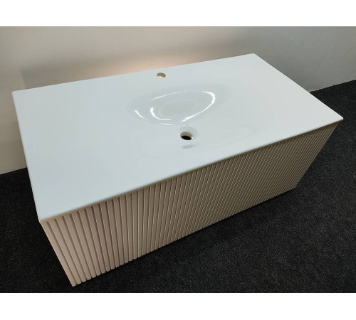 Комплект мебели для ванной Tiffany World Shape 102x52 см подвесной белый матовый SHAP100-B/547001 RAL 9003