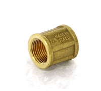 Муфта латунная Tiemme 3/8 дюйма ВР-ВР 1500319