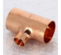 Тройник медный Viega под пайку 35х18х35 мм 109899