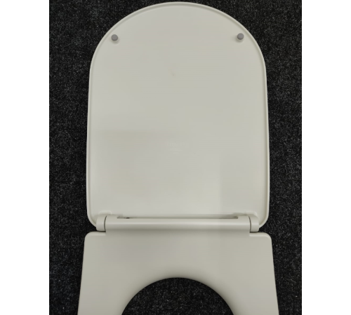 Сиденье для унитаза Kerasan Nolita SLIM с микролифтом светло-серый/хром 539159