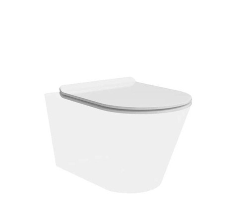 Сиденье для унитаза Kerama Marazzi Plaza универсальное с крепежом белый глянцевый KMDP.seat.00\WHT