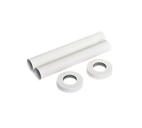 Комплект декоративных крышек SR Rubinetterie для труб 160 мм белый 0491-1000V16A