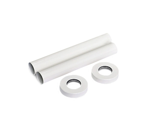 Комплект декоративных крышек SR Rubinetterie для труб 160 мм белый 0491-1000V16A