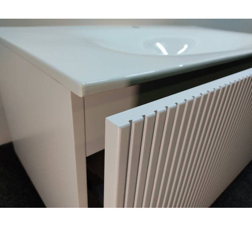 Комплект мебели для ванной Tiffany World Shape 102x52 см подвесной белый матовый SHAP100-B/547001 RAL 9003