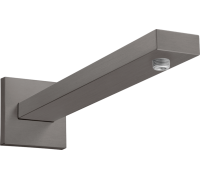 Держатель верхнего душа Hansgrohe Square 389 мм шлифованный черный хром 27694340