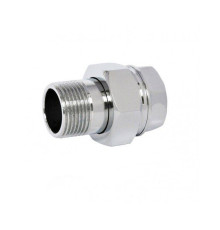 Сгон прямой Giacomini НВ 1 1/4 латунь хромированный R18X006