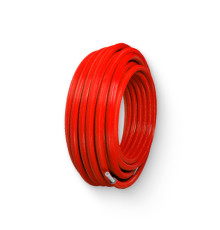 Труба металлопластиковая в изоляции STOUT PE-RT/Al/PE-RT 16x2.0 / 6 мм красная 100 м 508937