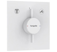 Смеситель для 2 потребителей hansgrohe DuoTurn E внешняя часть белый матовый 75417700