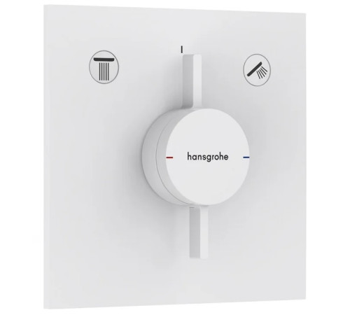 Смеситель для 2 потребителей hansgrohe DuoTurn E внешняя часть белый матовый 75417700