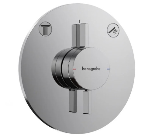 Смеситель для 2 потребителей hansgrohe DuoTurn S внешняя часть хром 75418000
