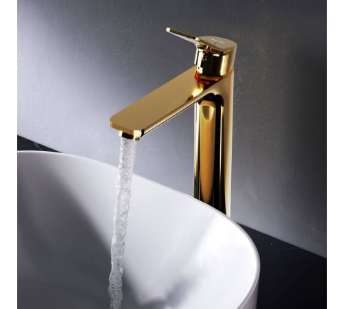 Смеситель для раковины высокий AM.PM X-Joy золото F85A92099