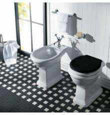 Унитаз напольный SIMAS Lante 38.5х53 см выпуск в стену белый LA02bi