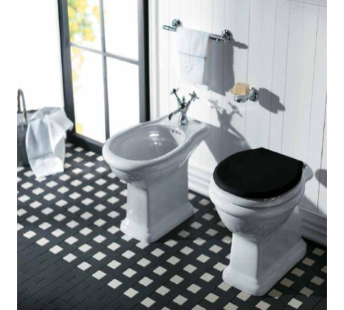 Унитаз напольный SIMAS Lante 38.5х53 см выпуск в стену белый LA02bi