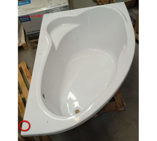 Ванна акриловая Roca Luna 1700x1150 мм асимметричная правая белая 248641000