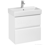 Тумба под раковину Roca Oleta подвесная 2 ящика 564x548x374 мм белый матовый A857639501