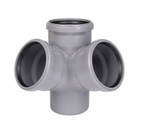 Крестовина двухплоскостная Ostendorf HT HTED 87° 110/110/110 мм RAL 7037 115940