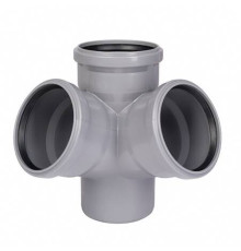 Крестовина двухплоскостная Ostendorf HT HTED 87° 110/110/110 мм RAL 7037 115940