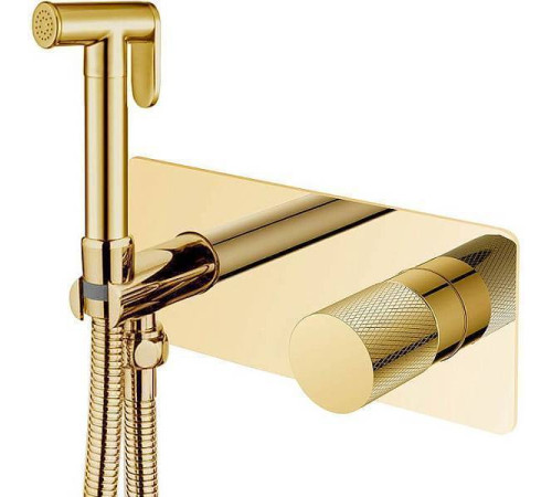 Гигиенический душ со смесителем Boheme Stick золото 127-GG.2