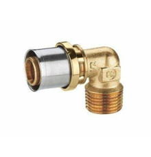 Угольник 90° ROMMER с наружной резьбой 3/4х26x3.0 мм RM127Y049