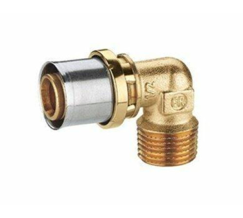 Угольник 90° ROMMER с наружной резьбой 3/4х26x3.0 мм RM127Y049