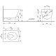 Унитаз подвесной TOTO SP 38x54 см безободковый белый с дефектом CW532Y/TC512G