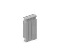 Радиатор биметаллический RIFAR MONOLIT VENTIL 500 5 секций нижнее подключение MN-500-05-VR RAL 9016