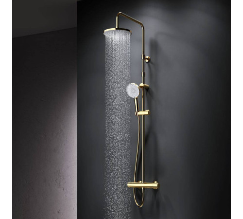 Душевая система AM.PM X-Joy с термостатом золото F0785A499