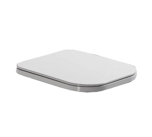 Сиденье для унитаза Simas Henges быстросъемное с микролифтом белый хром HE004bi/cr