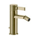 Смеситель для биде Gessi Inciso на 1 отверстие с донным клапаном brushed brass pvd 58007#727