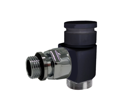 Клапан запорный угловой SR Rubinetterie PrestigeMinimal 1/2x24/19 черный матовый 0363-1500VCPS