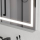 Зеркало настенное AM.PM Gem с контурной LED-подсветкой 60 см M91AMOX0601WG