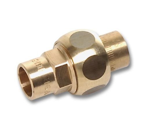 Сгон Sanha 4330 15 мм ВП-ВП бронзовый с плоским уплотнением 1433015